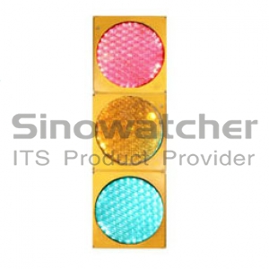 Semaforo vehicular 200mm LED RYG Bola Semáforo con lente de telaraña modelo JD200-3-35-4Z