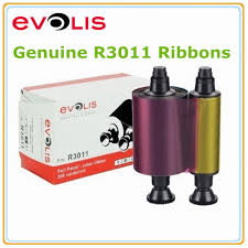 RIBBON EVOLIS R3011 COLOR,YMCKO 200 CARDS/ROLLO