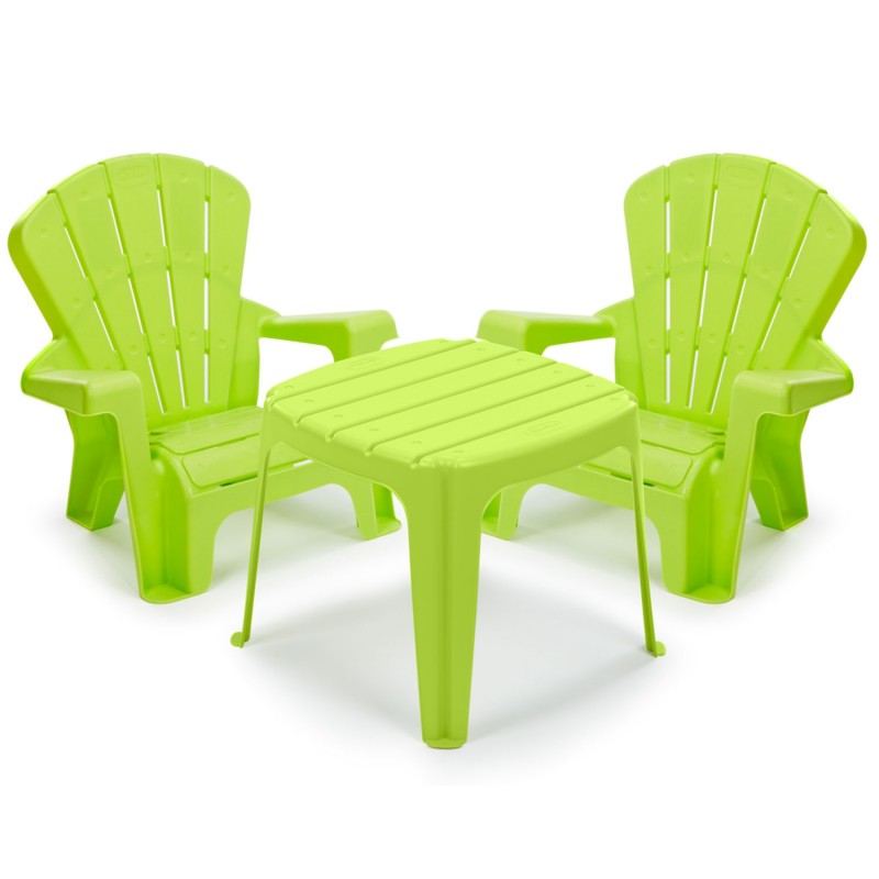 Mesa y sillas de jardín - verde LITTLE TIKES