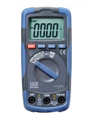 MULTIMETRO DIGITAL COMPACTO VOLTAJE DC/AC CEM DT-918