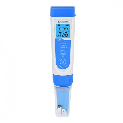 MULTIPARÁMETRO PORTÁTIL DE BOLSILLO 5 EN 1, PH, CONDUCTIVIDAD, TDS, SALINIDAD, TEMPERATURA APERA PC60