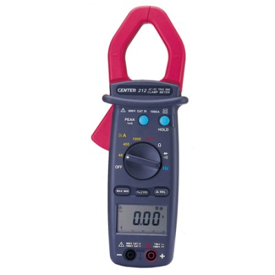 PINZA AMPERIMETRICA AUTORANGO TRUE RMS AC/DC 1000A CENTER 212