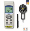 Anemómetro de veleta + flujo de aire, humedad y temperatura con memoria SD AM-4237SD