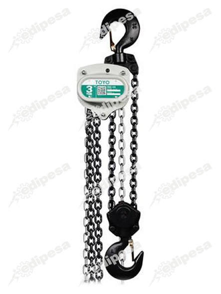 Tecle Manual TOYO 3 Ton 3.0 m de izaje